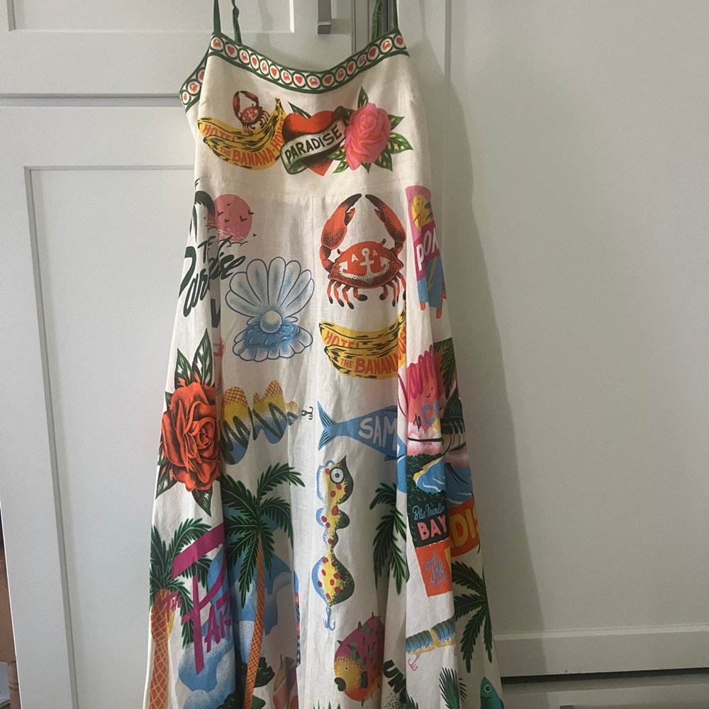 Alemais Tropical Graphic Maxi Dress